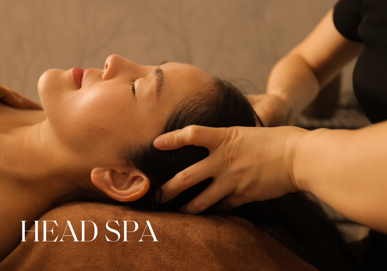ヘッドスパの施術写真