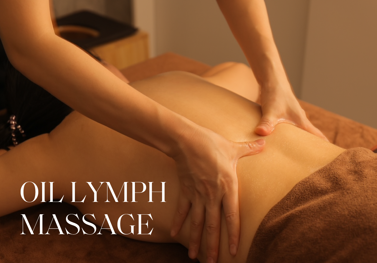 オイルマッサージの施術写真