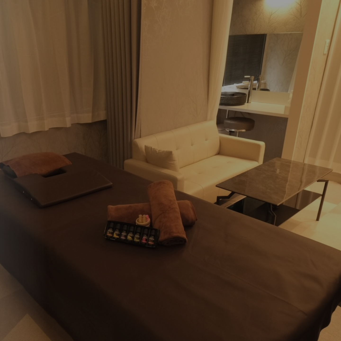 本町のオイルマッサージ・リンパマッサージ・ヘッドスパサロン「Blue sky」の店内写真